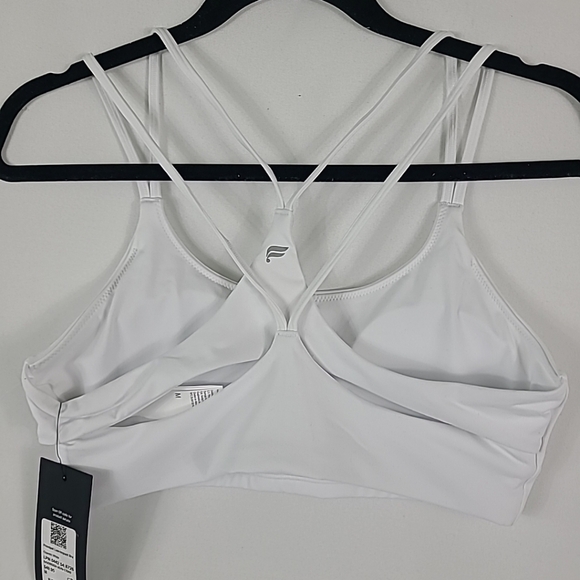 NWT Fabletics Women's Principal Low Impact White Sports Bra Size M MSRP $50 - Picture 4 of 5